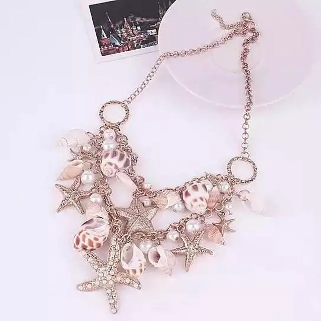 Main image of Vista Sweet Nature Necklace With Sea Shells - White