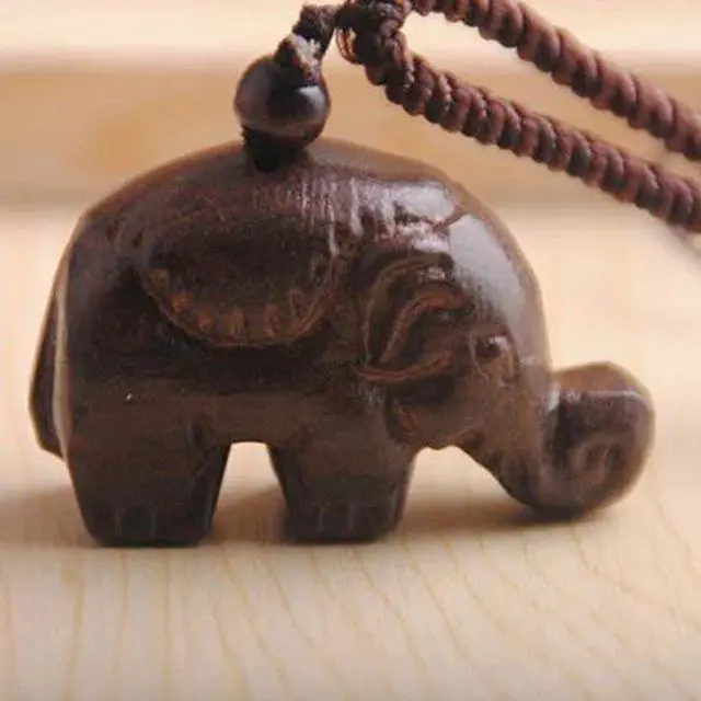 Main image of Vista Tiny Trunk Necklace From TRUNK SHOW Collection - Brown