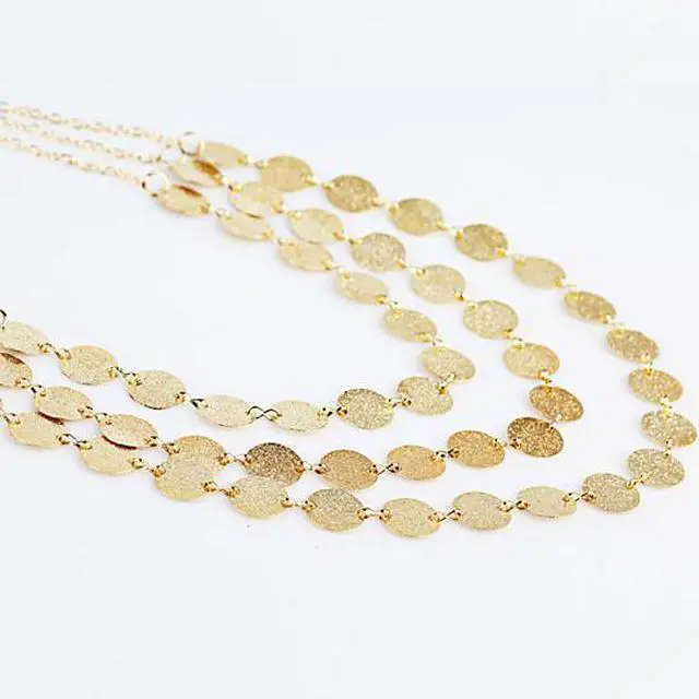 Main image of Vista Sweet Glow Triple Strand Necklace - Gold