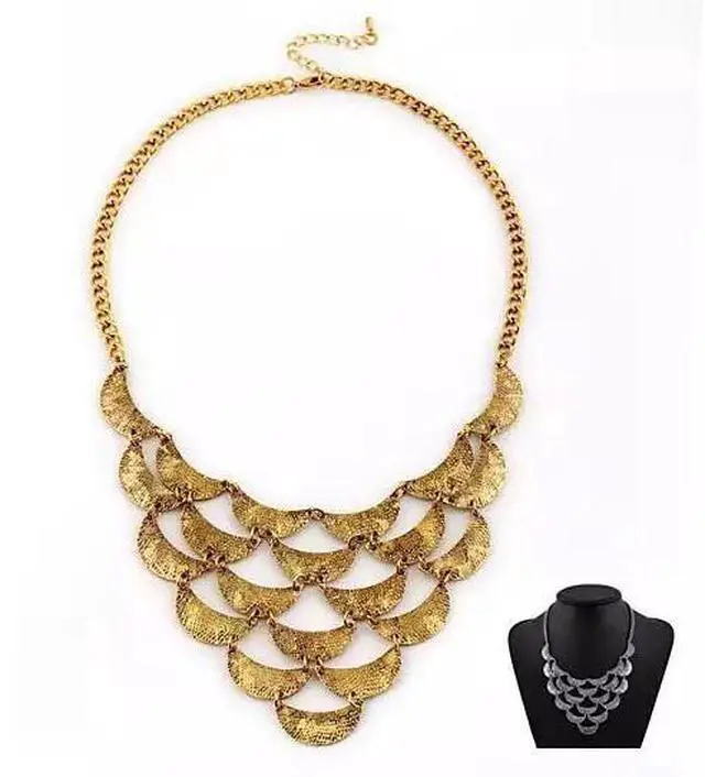Main image of Vista Many Moons Crescent Necklace With Antique Finish - Silver