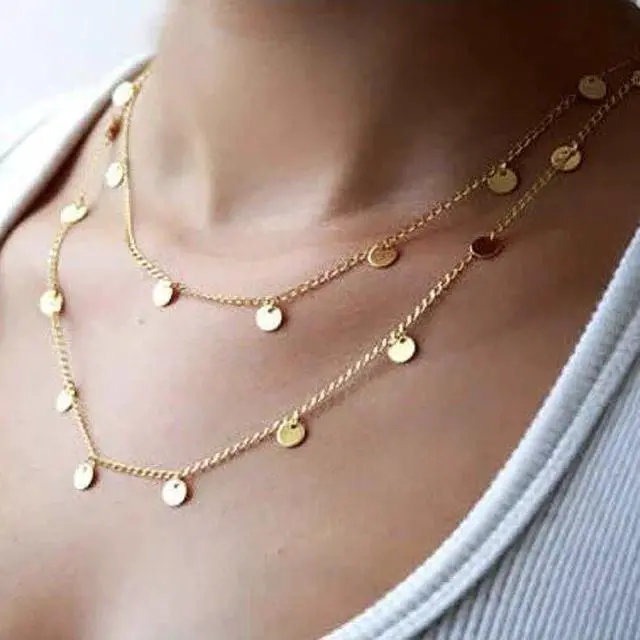 Main image of Vista Shimmer Shimmer Long Necklace - Gold