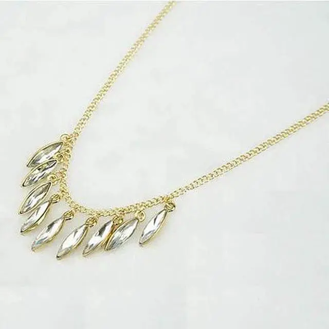 Main image of Vista Marla Marquis Crystal Necklace - Gold