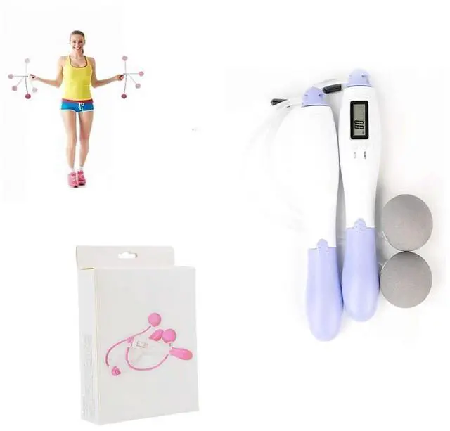 Main image of Vista Home Gym Full Body Exerciser - Electronic Jump Skip Rope for any one - Pink