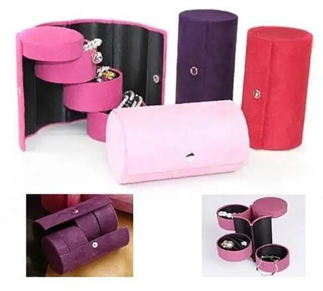 Main image of Vista Jewel Roll for Travelers or Anyone - Your personal jewels neatly organized in easy to carry roller case - Power Pink