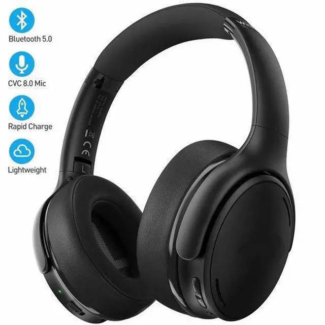 Main image of Vista Serenity Bluetooth enabled Noise Cancellation Headphones - Black