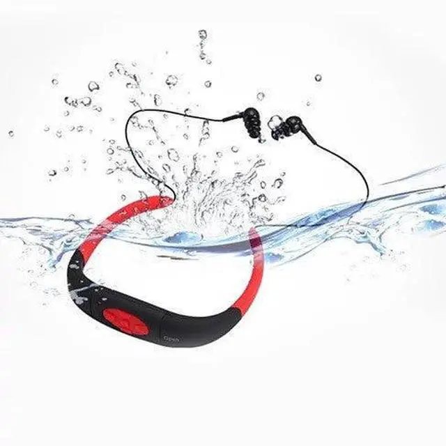 Main image of Vista Aqua Tunes Bluetooth Waterproof Sports Headphones - Red/Black