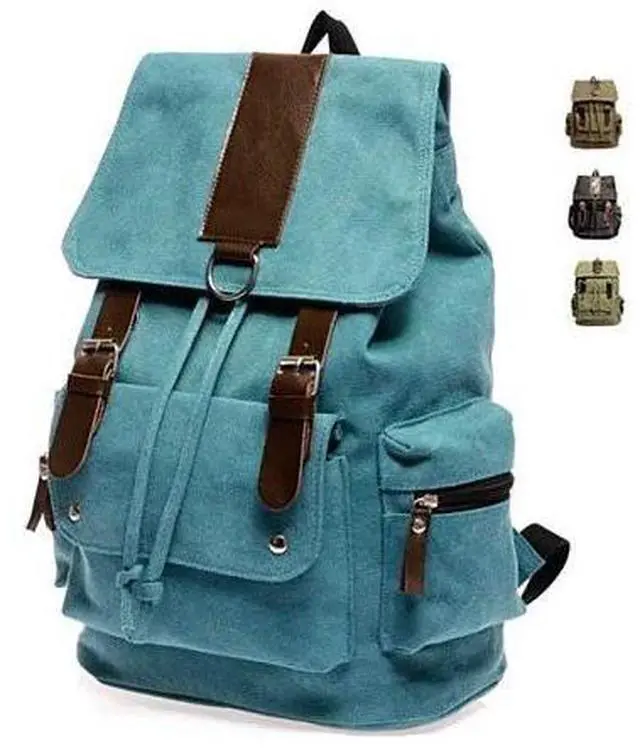 Main image of Vista Back to Campus Canvas Backpack - 4 Colors! - Brown