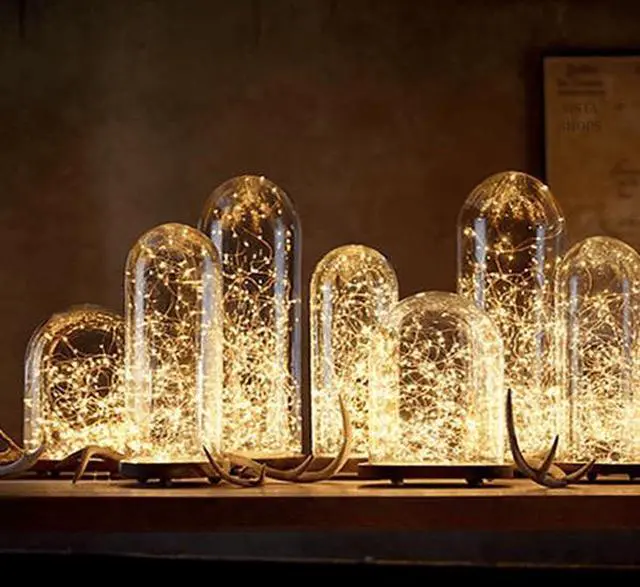Main image of Vista Sheeny Shiny 40 Mini Fiery LED Lights In 2 Packs Of 20 - Clear