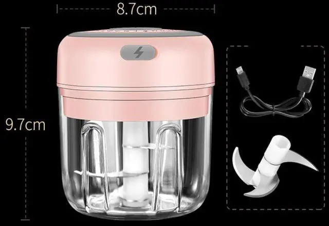 Main image of Vista Quick Chop Powered Herbs; Veggie Chopper And Salsa Maker - PINK