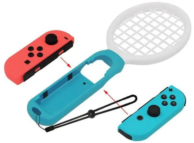 Main image of Vista Real Rackets Switch Game Accessory Twin Set - Red Blue