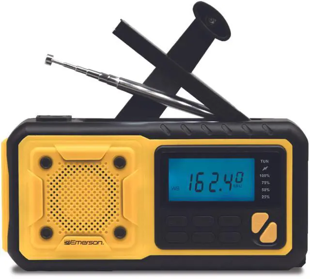 Main image of Emerson Emergency AM / FM Radio with Weather Band / Flashlight / Power Bank - Yellow