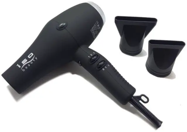 Main image of ISO Beauty Nano Ionic 1875W DC Motor Turbo-Velocity Professional Hair Dryer - Black