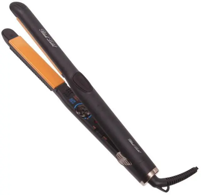 Main image of ISO Beauty Black Label Professional 1" Infrared & Nano Tech Solid Ceramic Flat Iron - Black