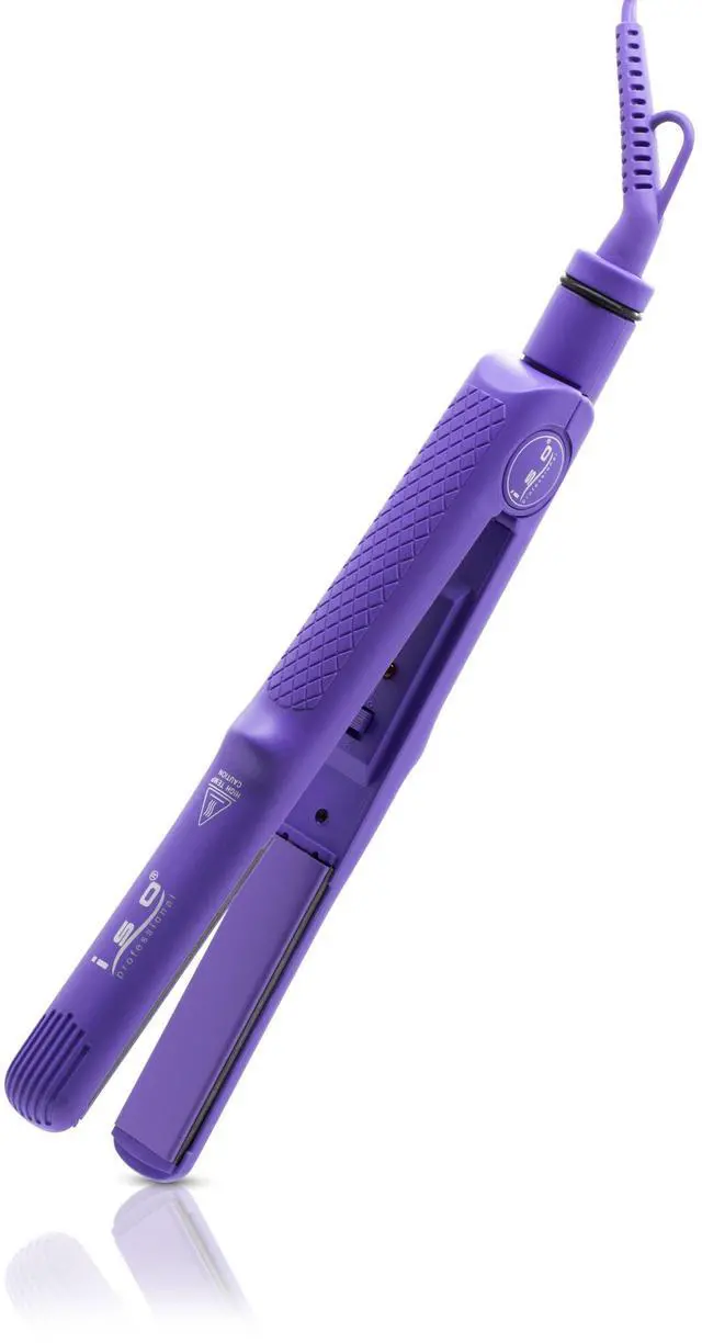 Main image of ISO Beauty Turbo Silk 1" Titanium-Plated Single Pass Flat Iron - Purple