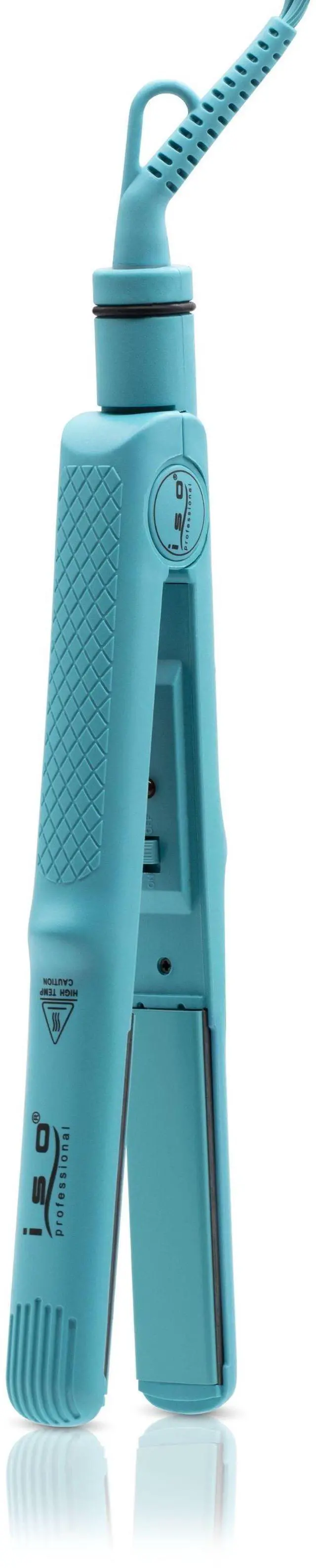 Main image of ISO Beauty Turbo Silk 1" Titanium-Plated Single Pass Flat Iron - Turquoise