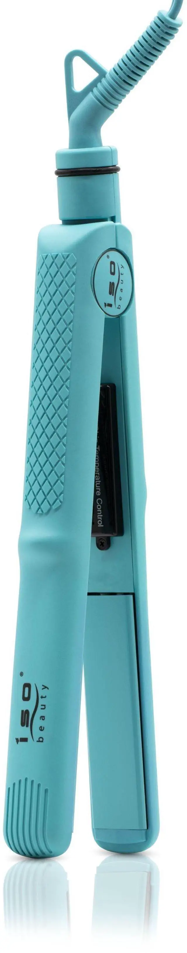 Main image of ISO Beauty Turbo Silk Pro 1" Titanium-Plated Single Pass Flat Iron - Turquoise