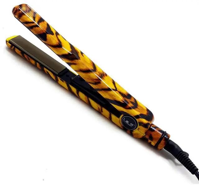 Main image of ISO Beauty Turbo Silk 1" Titanium-Plated Single Pass Flat Iron - Limited Edition - Yellow Tiger