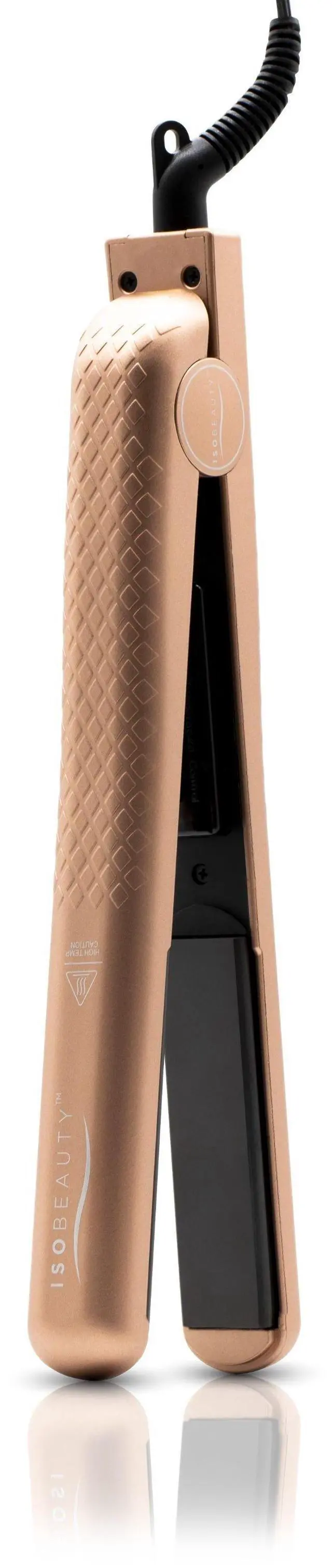 Main image of ISO Beauty Spectrum Pro 1.25" 100% Solid Ceramic Flat Iron - Diamond Collection - Metallic Rose Gold