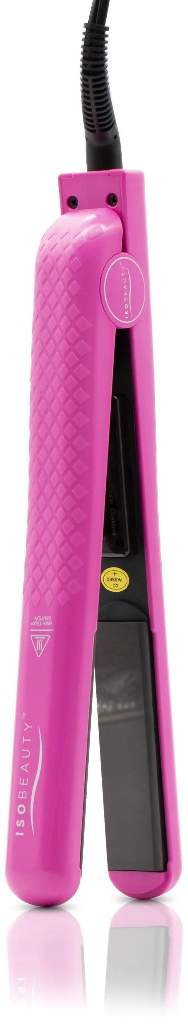 Main image of ISO Beauty Spectrum Pro 1.25" 100% Solid Ceramic Flat Iron - Hot Pink