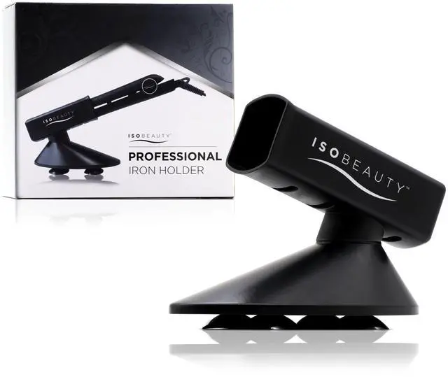 Main image of ISO Beauty Professional Flat Iron & Curling Wand Holder - Black
