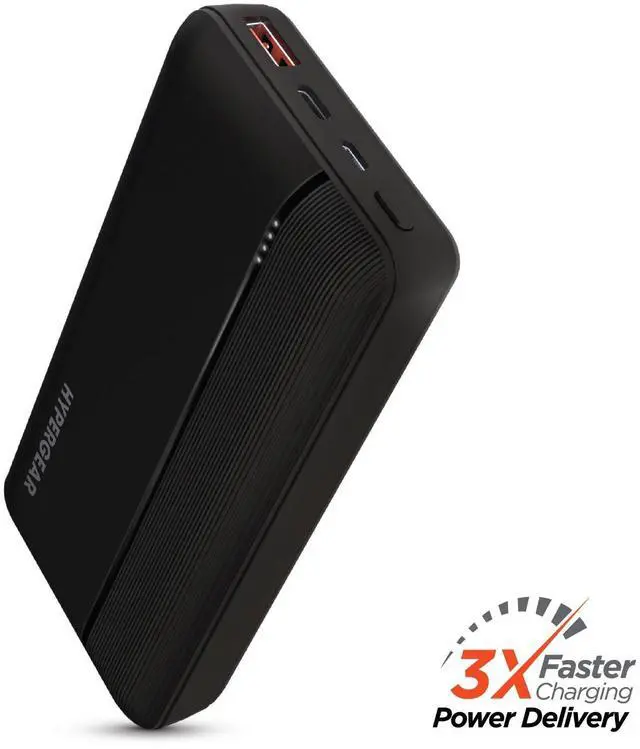 Main image of HyperGear 20000mAh 20W PD + USB Power Bank - Black