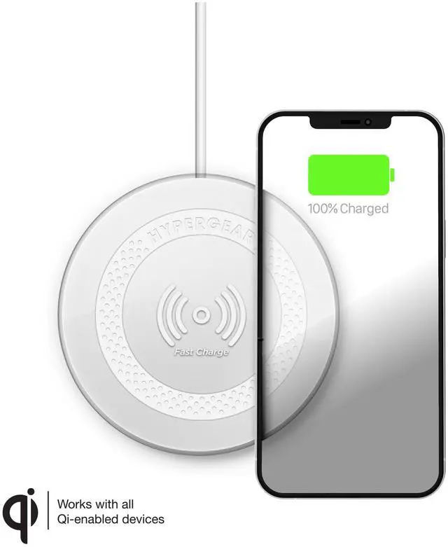 Main image of HyperGear ChargePad Pro 15W Wireless Fast Charger USB-C - White