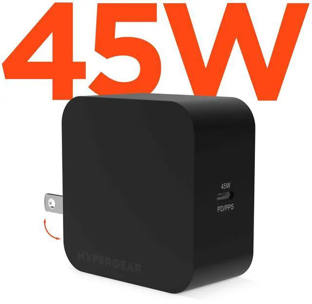 Main image of HyperGear PD45W USB-C Wall Charger - Black