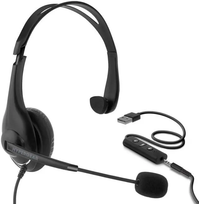 Main image of HyperGear V100 Office Professional Wired Headset - Black