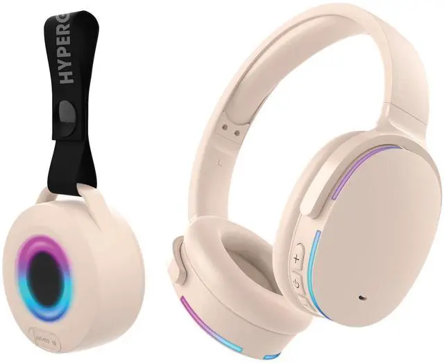 Main image of HyperGear Audio Essentials Headphones and Speaker Duo - Beige