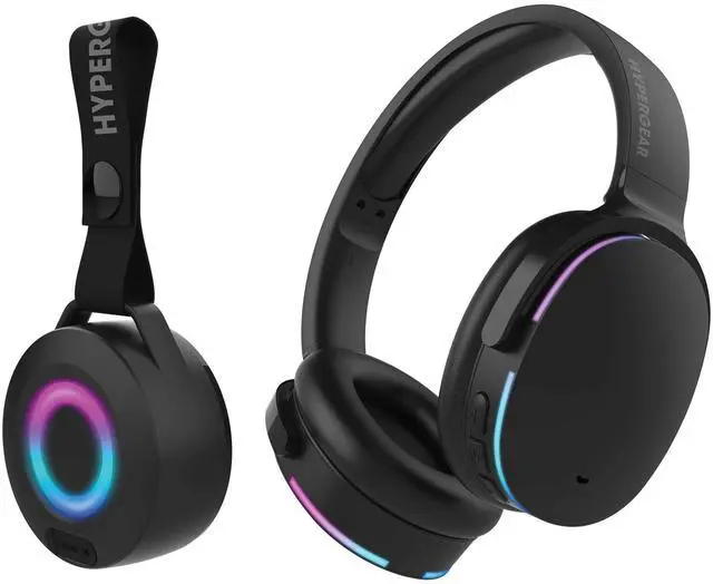 Main image of HyperGear Audio Essentials Headphones and Speaker Duo - Black