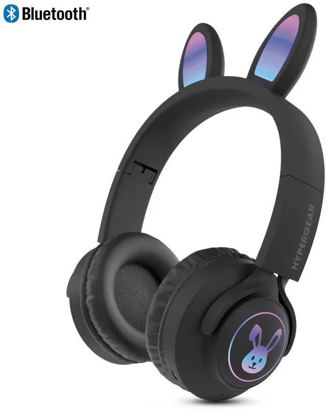 Main image of HyperGear Bunny Tracks Wireless Light-Up Headphones - Black