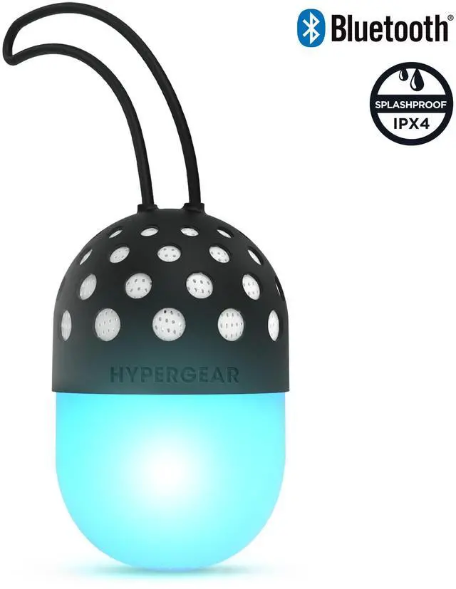 Main image of HyperGear Go-Glo Light-Up LED Wireless Speaker - Black
