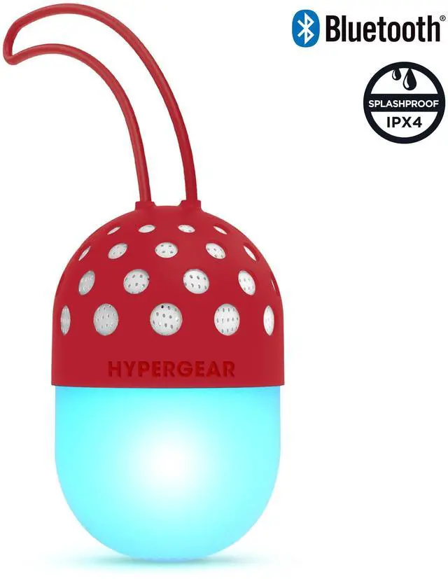 Main image of HyperGear Go-Glo Light-Up LED Wireless Speaker - Red