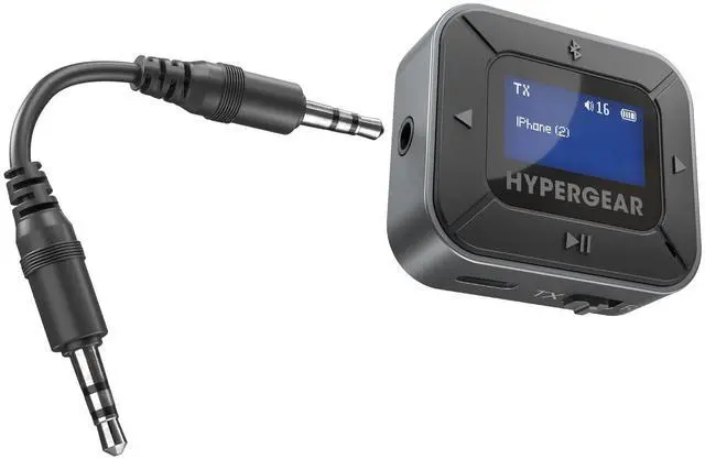 Main image of HyperGear IntelliCast Flight Audio Transmitter + Receiver - Black