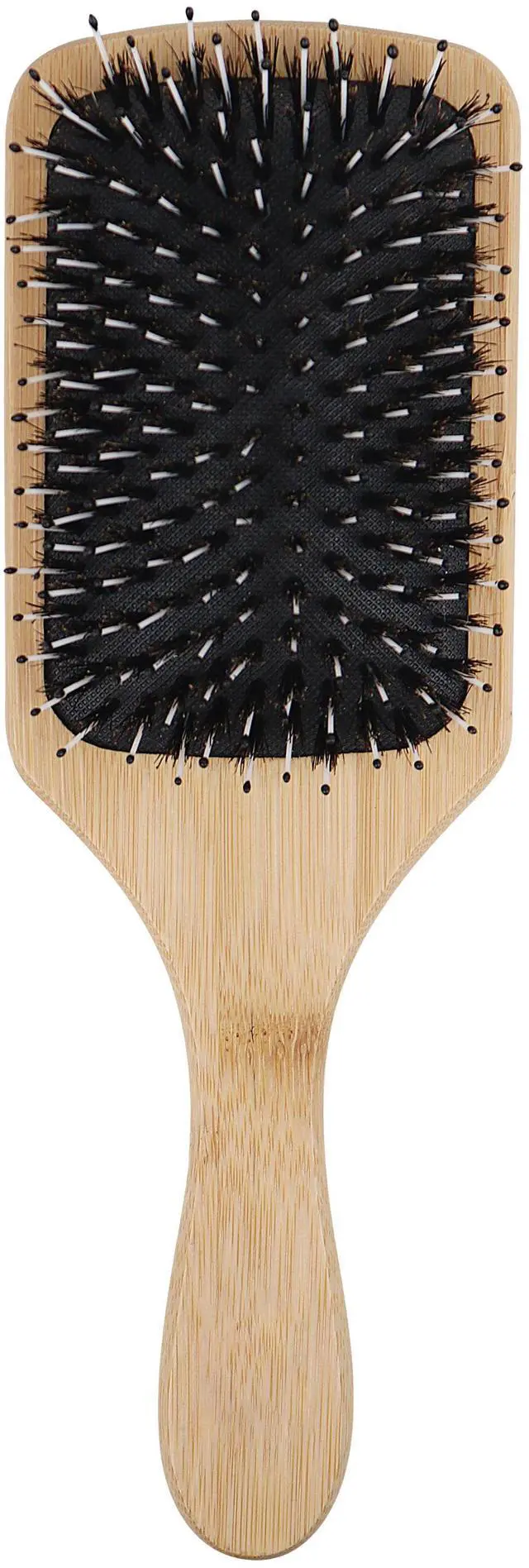 Main image of Relaxus Beauty Boar & Nylon Bristle Bamboo 3.75" Paddle Hair Brush - Wood