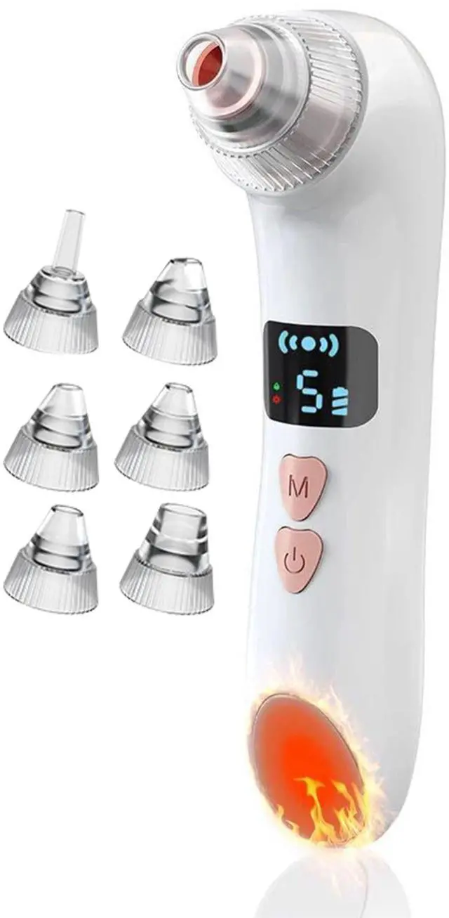 Main image of VYSN Blackhead Vacuum Remover Acne Remover Electric Blackhead Comedone Extractor Tool with Built-in 30X HD Camera Heating Visual Pore Cleaner Pimple Popper - White