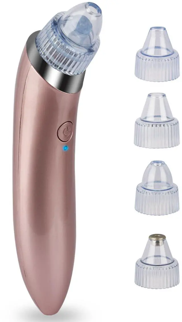 Main image of VYSN Electric Blackhead Remover Vacuum with 4 Suction Heads - Rose Gold
