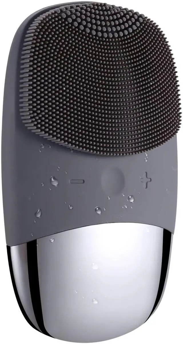 Main image of Vista PureGlow Silicone Face Scrubber Deep Clean & Exfoliate - Black