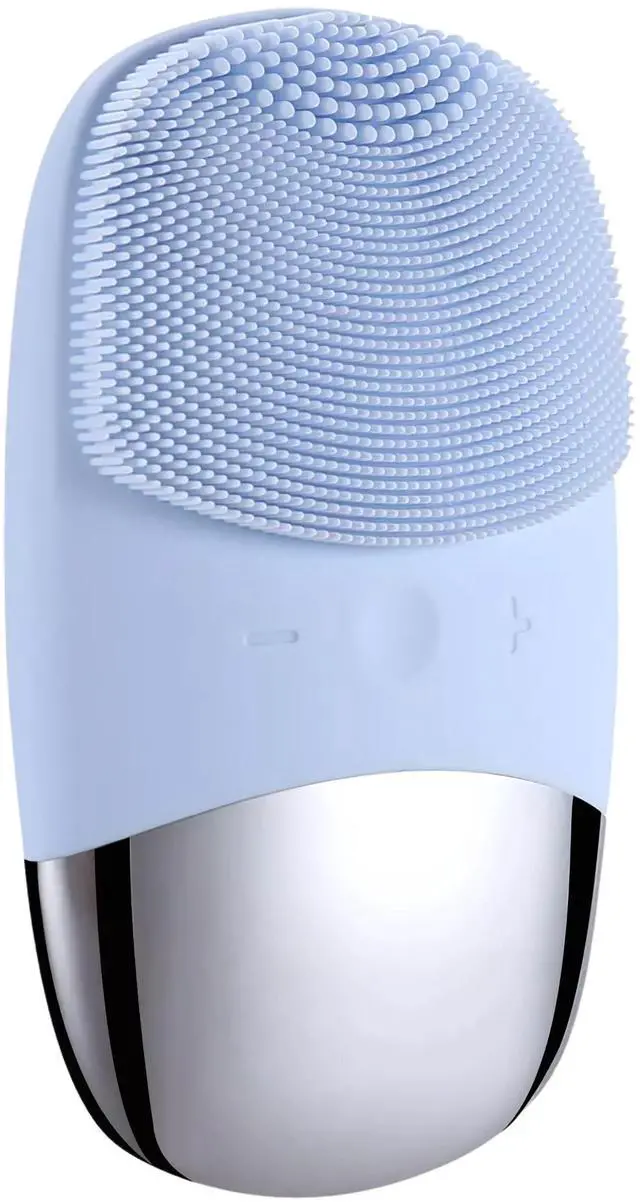 Main image of Vista PureGlow Silicone Face Scrubber Deep Clean & Exfoliate - Blue