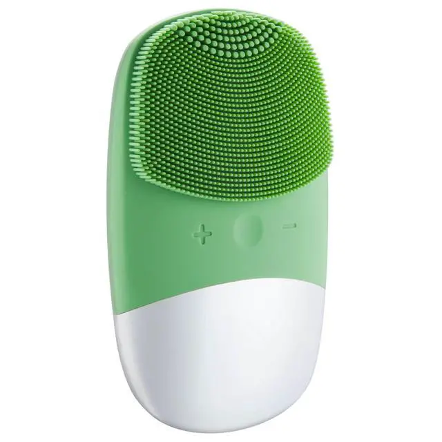 Main image of Vista PureGlow Silicone Face Scrubber Deep Clean & Exfoliate - Green