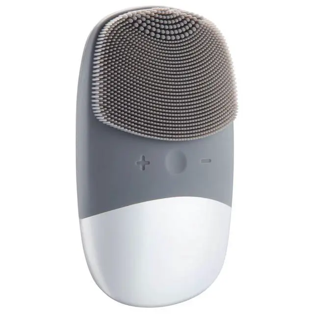Main image of Vista PureGlow Silicone Face Scrubber Deep Clean & Exfoliate - Gray