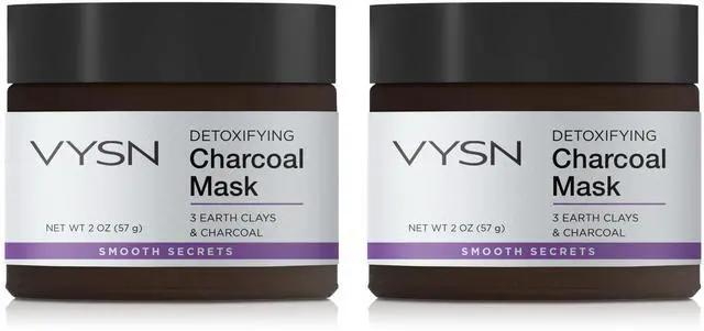 Main image of Vista Detoxifying Charcoal Mask - 3 Earth Clays & Charcoal - 2-Pack - No Color