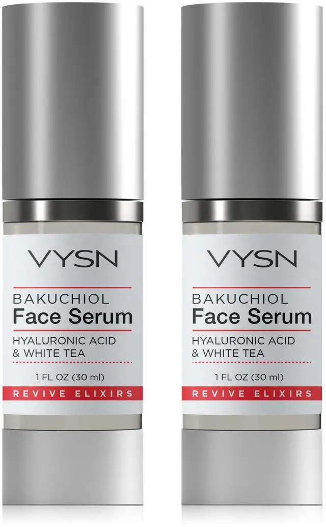Main image of Vista Bakuchiol Face Serum - Hyaluronic Acid & White Tea - 2-Pack - No Color