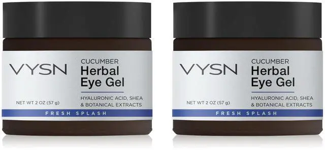 Main image of Vista Cucumber Herbal Eye Gel - Hyaluronic Acid, Shea & Botanical Extracts - 2-Pack - No Color