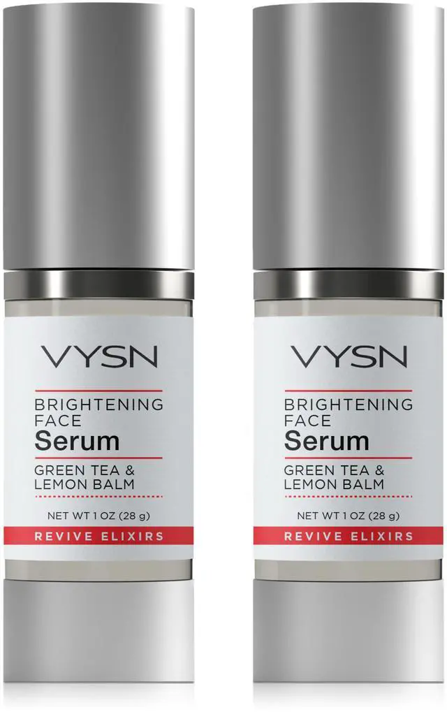 Main image of Vista Brightening Face Serum - Green Tea & Lemon Balm - 2-Pack - No Color
