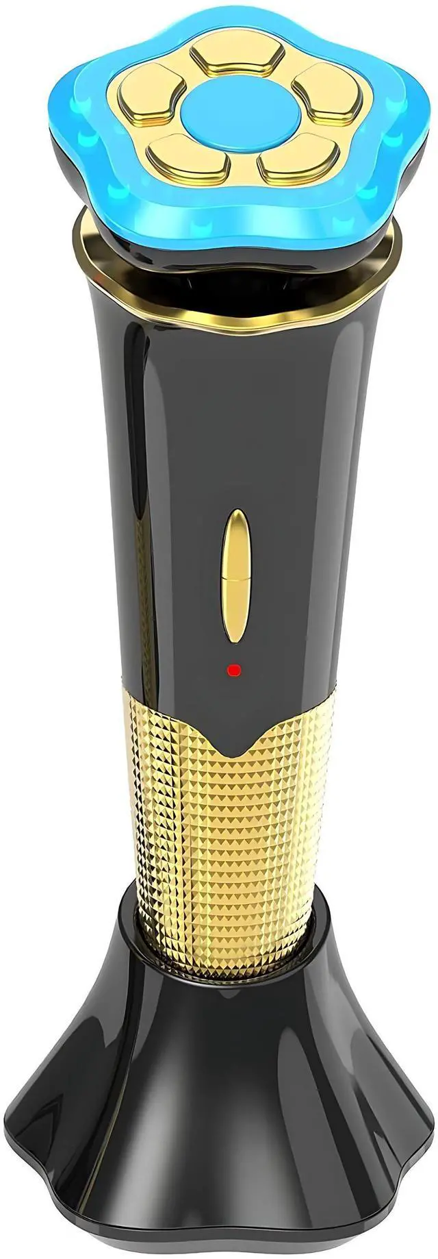 Main image of Vista Photon Glow Vibrating Facial Aesthetic Device for Massage and Rejuvenation - Black