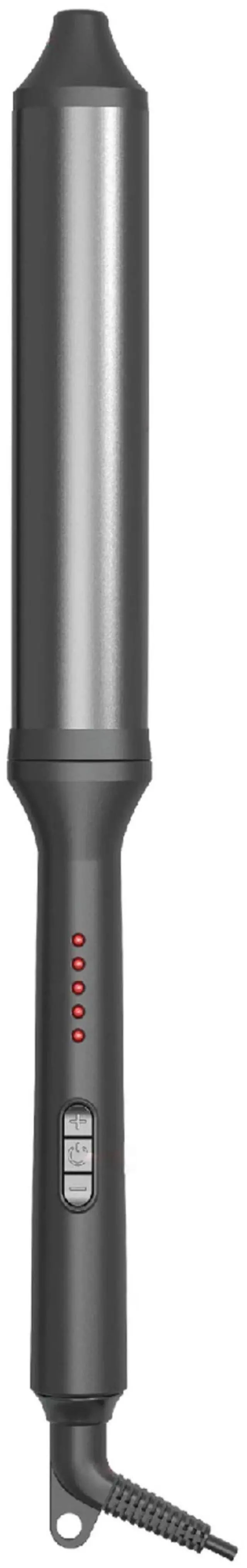 Main image of VYSN Savvy 1.25" Oval Wave Curling Wand with Adjustable Temperature Control - Gun Metal