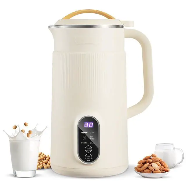 Alt view image 9 of 9 - VEVOR 6-in-1 Nut Milk Maker, 20 oz Soy Milk Maker Machine with 6 Blades, for Homemade Oat, Nut, Soy, Juice, Plant-Based and Non Dairy Beverages with High-Temp Self-Cleaning, Boil Water, 12-Hour Delay
