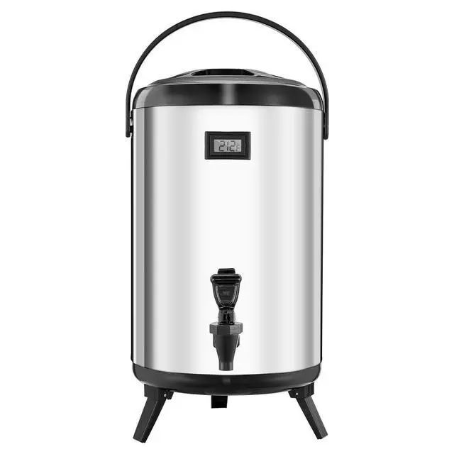 Alt view image 9 of 9 - VEVOR Insulated Beverage Dispenser for Hot & Cold Drinks 3.2 Gal Stainless Steel