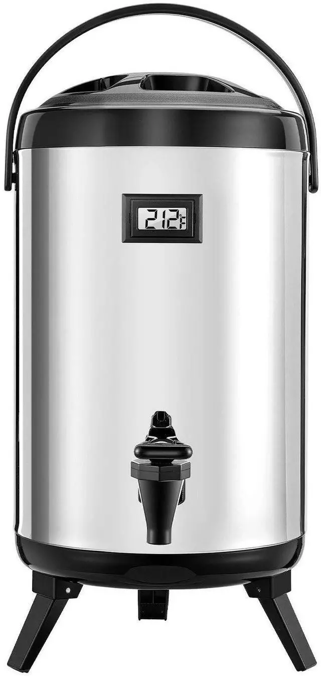 Alt view image 9 of 9 - VEVOR Insulated Beverage Dispenser for Hot & Cold Drinks 2 Gal Stainless Steel